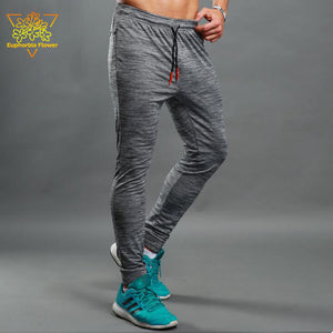 JSK601 Men's Running Pants  3 Zip Pockets