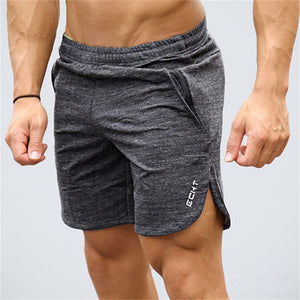 Mens gym cotton shorts Run jogging sports Fitness
