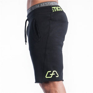 Mens gym cotton shorts Run jogging