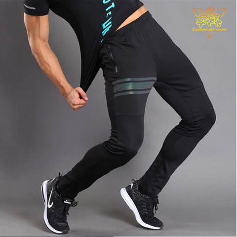 JSN203  Sports Pants Men Running Two Zipper