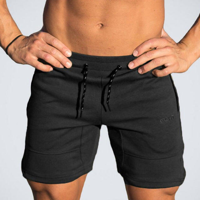 Mens Gym Fitness cotton shorts