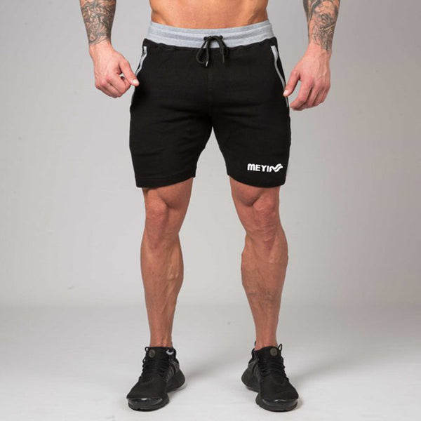 Mens gym cotton shorts Running jogging