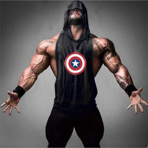 Captain America Hero Bodybuilding Stringer