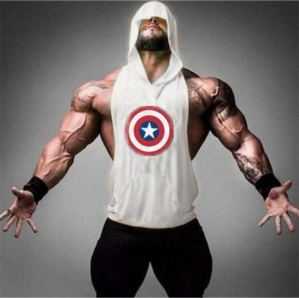 Captain America Hero Bodybuilding Stringer