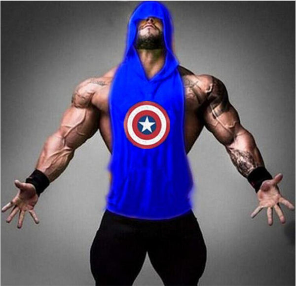 Captain America Hero Bodybuilding Stringer