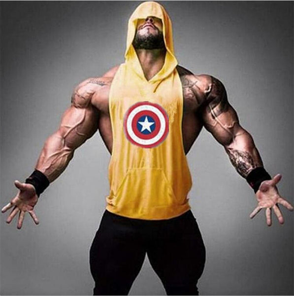 Captain America Hero Bodybuilding Stringer