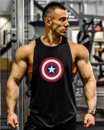 Captain America Hero Bodybuilding Stringer