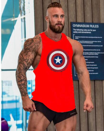 Captain America Hero Bodybuilding Stringer