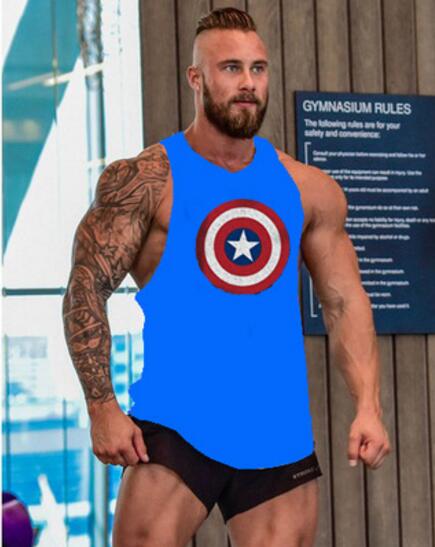 Captain America Hero Bodybuilding Stringer
