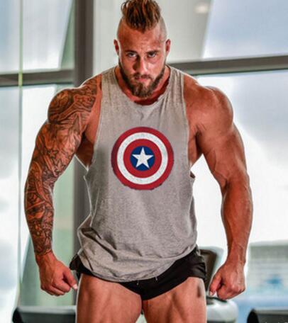 Captain America Hero Bodybuilding Stringer