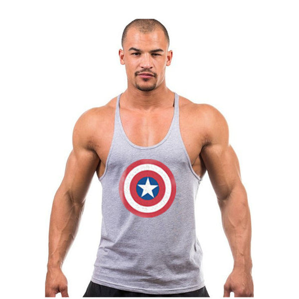 Captain America Hero Bodybuilding Stringer