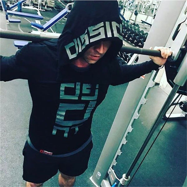 Mens Fitness Hoodies Sleeveless Hoodie