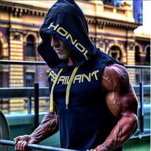 2018 new summer mens Sleeveless hoodies