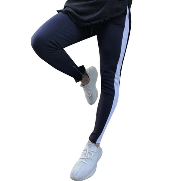 CALOFE 2018 Men Running Pants Striped