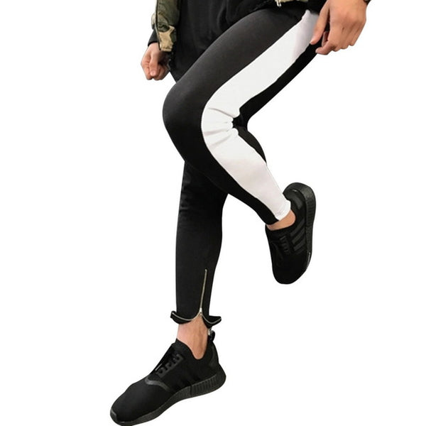 CALOFE 2018 Men Running Pants Striped