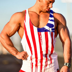 Mens Bodybuilding Tank Tops Gyms Fitness