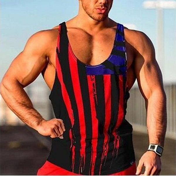 Mens Bodybuilding Tank Tops Gyms Fitness